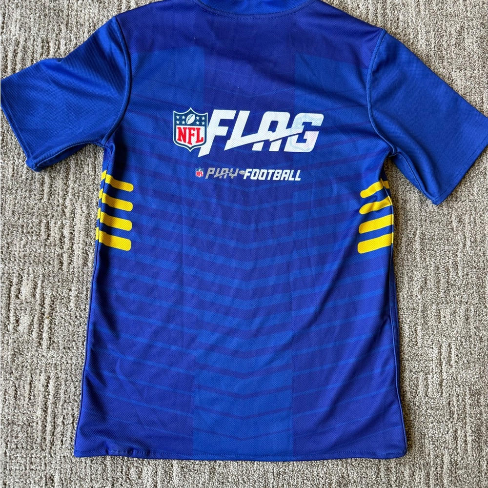 Youth NFL Flag Football Los Angeles Rams Reversible Sports Jersey - Picture 2 of 5